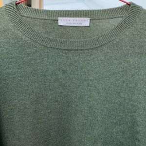 Luca Faloni NWOT Cashmere Crewneck Sweater Green Large (Italian XL)Made in Italy